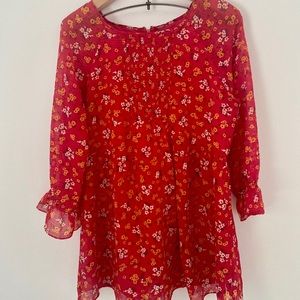 Vintage Free People Flowery Mini Dress -70s Style